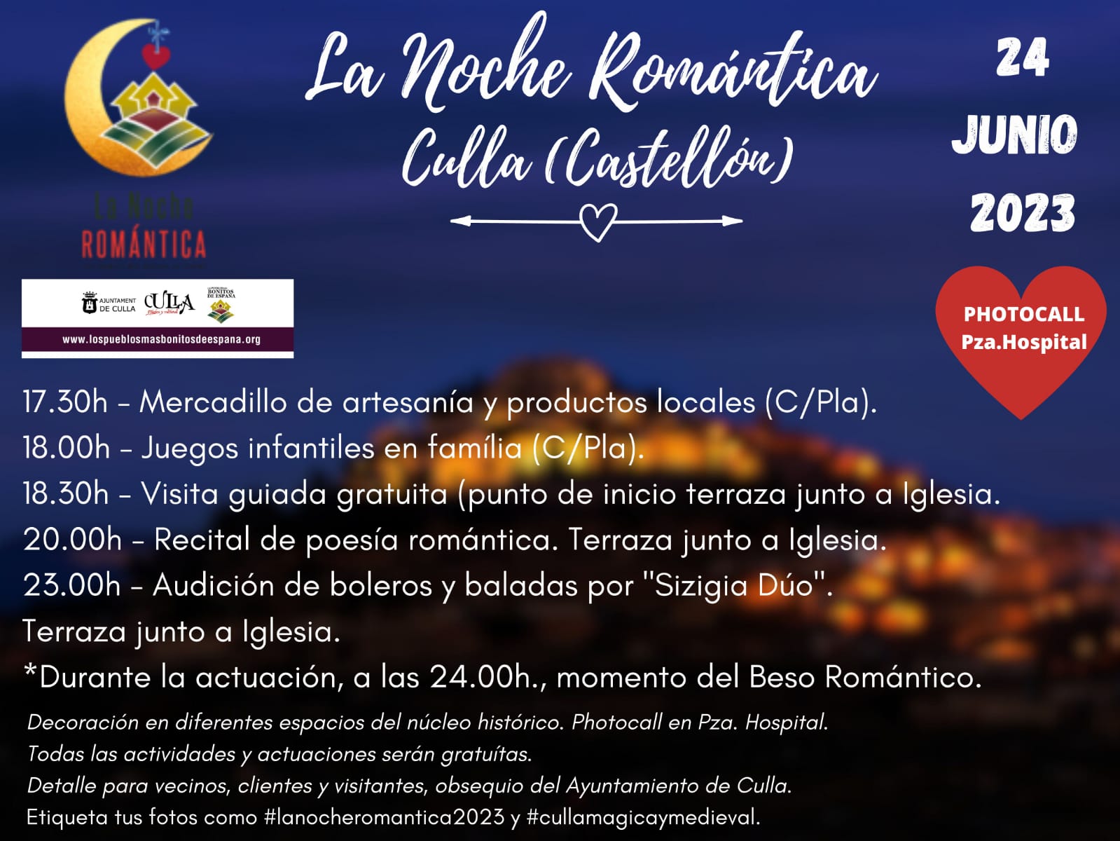 Cartek la noche romantica en Culla, Castellon